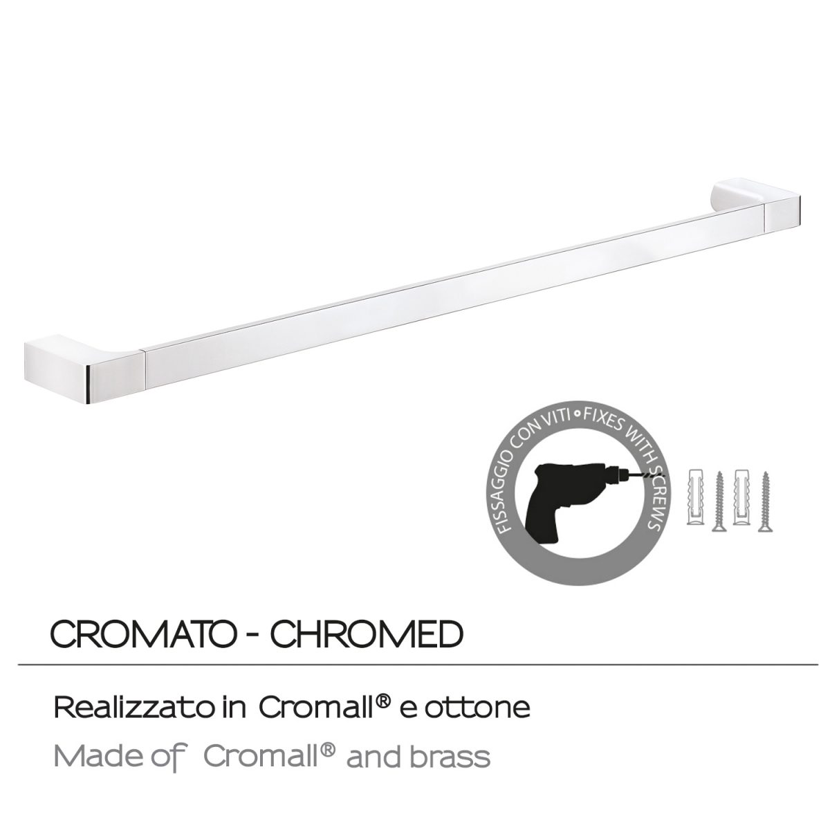 Fotos ambiente de Toalheiro 80 Cm Pirenei Chrome [52062]