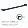 Towel rack 80 cm Pirenei matte black