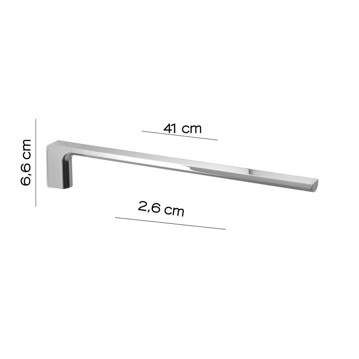 Foto de Pirenei Chrome Toalheiro Fixo 1 Bar