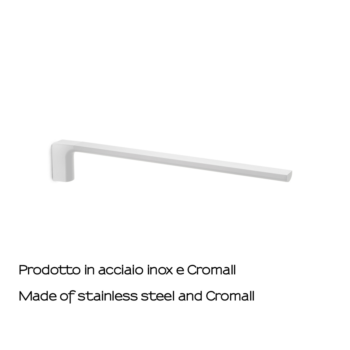 Ambient photos of Pirenei Matte White Fixed Towel Rack 1 Bar [52072]