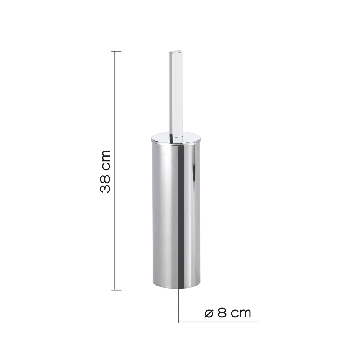 Photo of John Chrome Floor Brush Holder