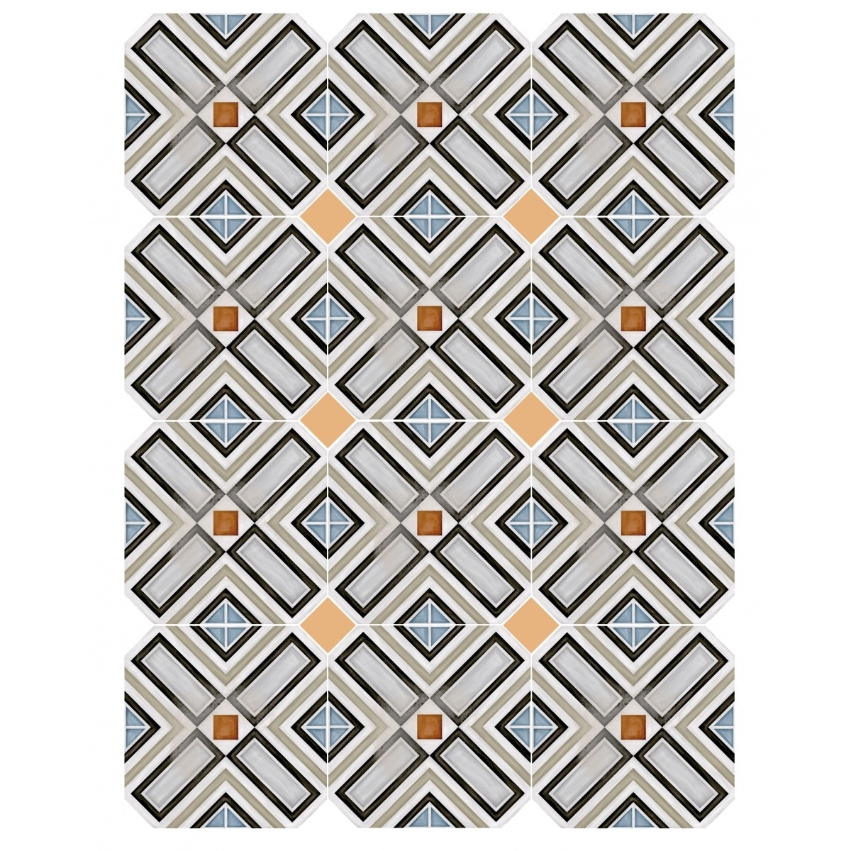 Vives Ritter Multicolore Octogonal 20x20