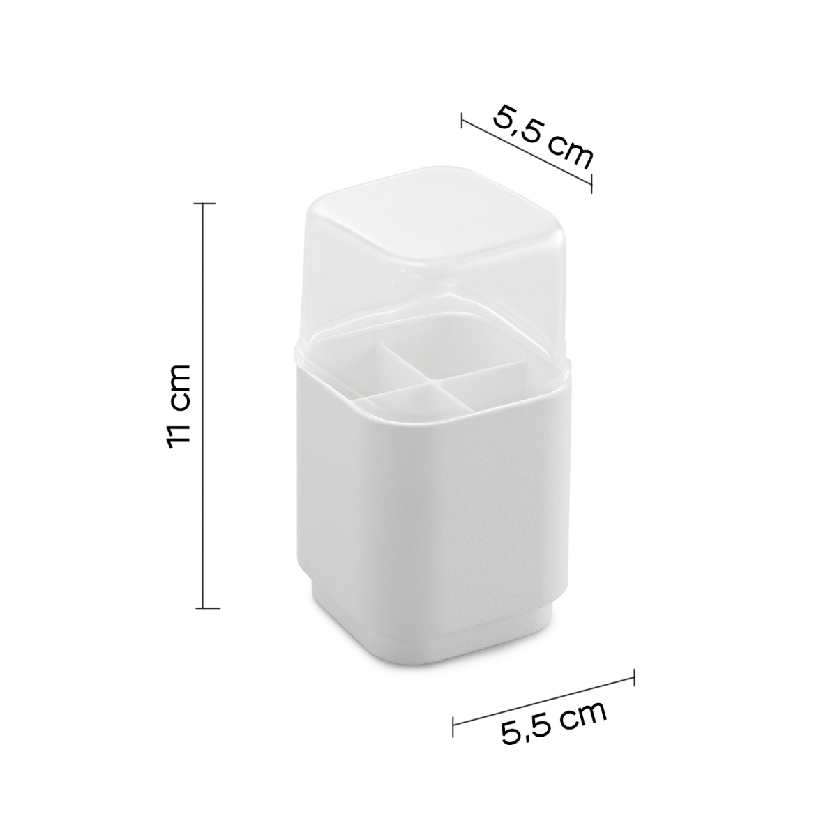 Ambient Photos of Seventy Brush Head Holder White [52091]