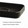 Ambient photos of Seventy Matte Black Soap Dish [52102]