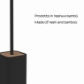 Detalhe do porta-escovas Ninfea Black-Bamboo