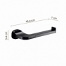 Ambient photos of Stelvio Set 4 Pz. (Towel rack 35Cm, Towel holder, Hanger, Ring) Matte Black [52163]
