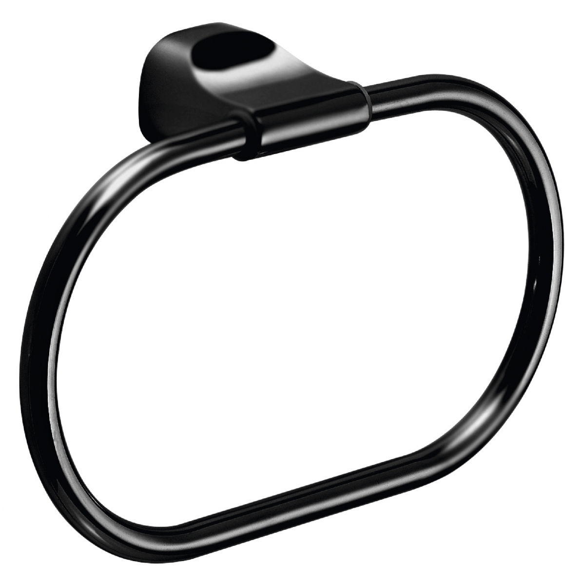 Ambient photos of Stelvio Set 4 Pz. (Towel rack 35Cm, Towel holder, Hanger, Ring) Matte Black [52166]