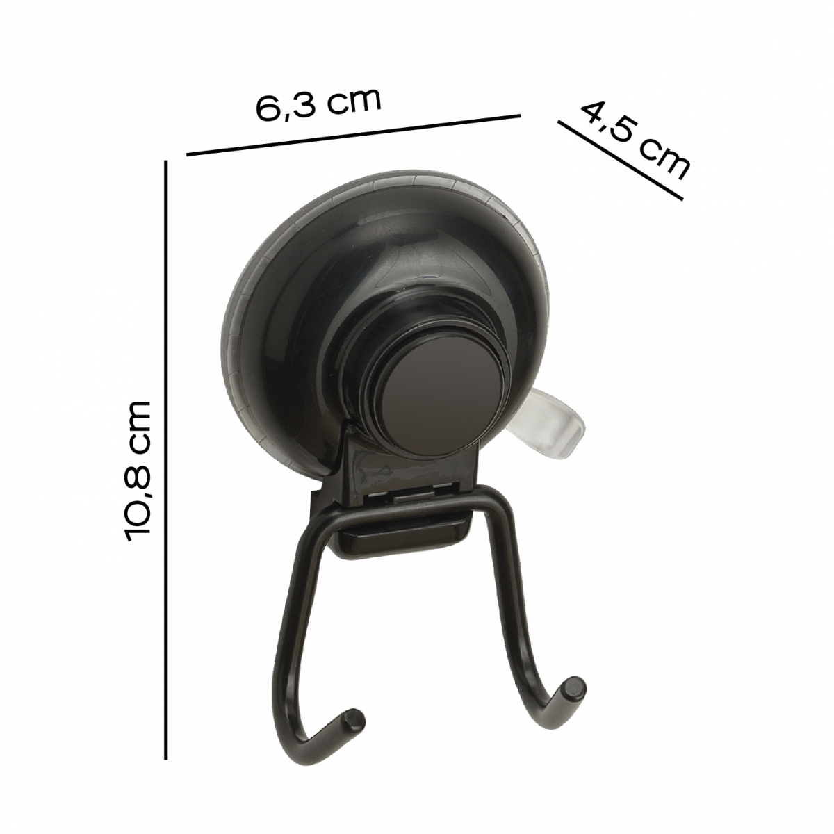 Ambient Photos of Hot Black Matte Double Suction Cup Hanger [52172]