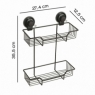 Photo of Double Suction Cup Hot Matte Object Holder