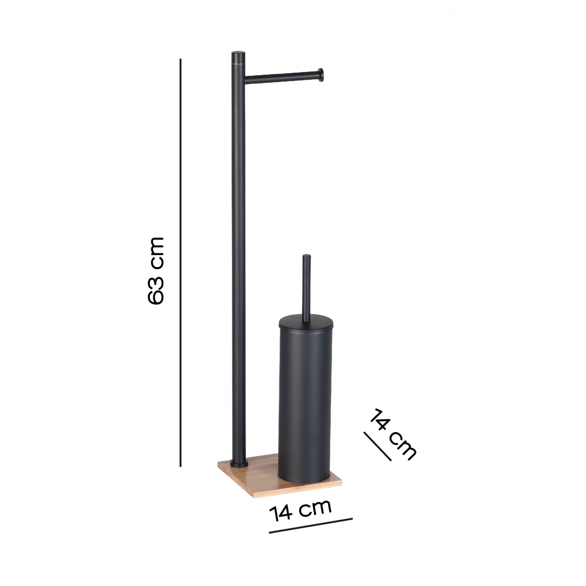Ambientfotos von Trilly Standing Column Natural-Matte Black [52197]