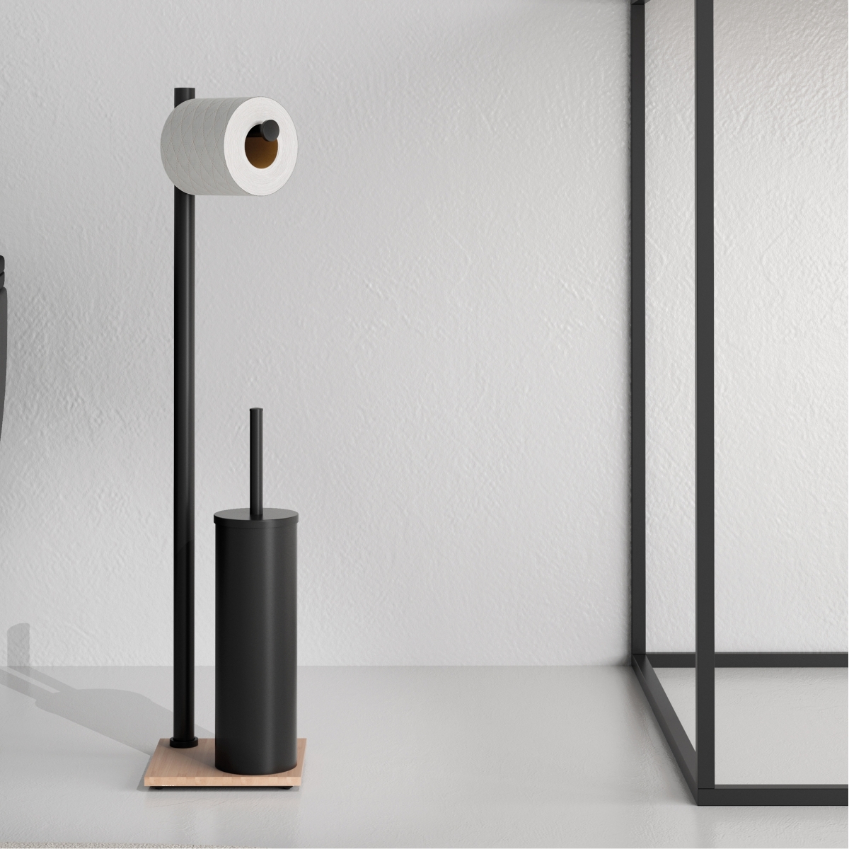 Fotos de ambiente de Trilly Standing Column Natural-Matte Black [52198]