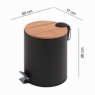 Fotos ambiente de Kenta 3 Lt Natural-Matte Black Trash Can [52204]