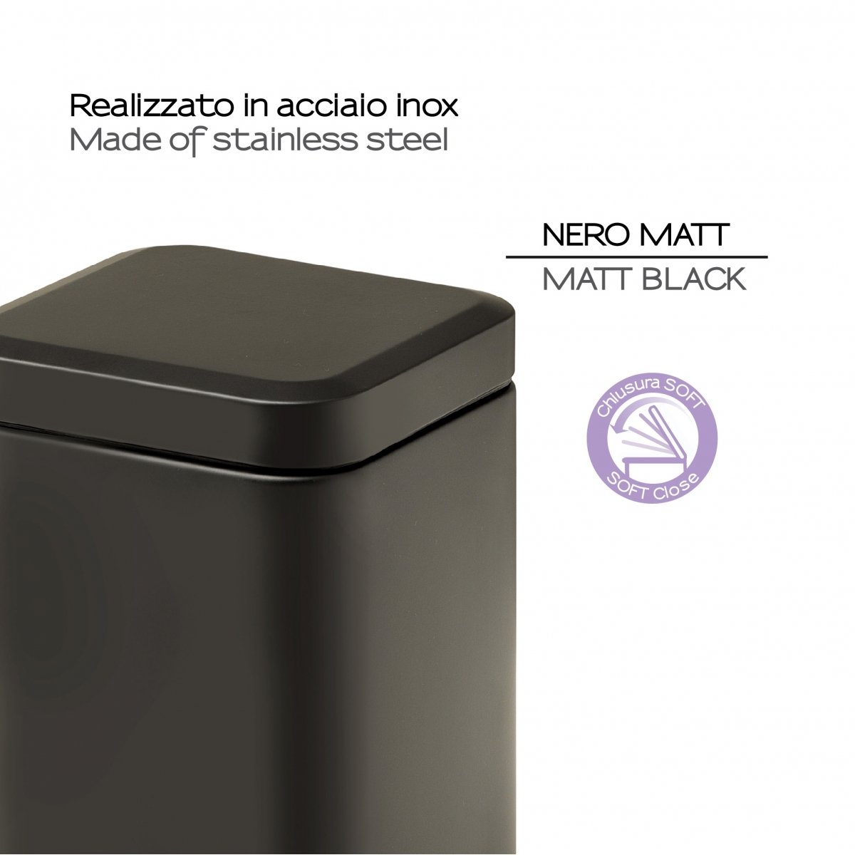 Fotos ambiente de Trash Argenta 5 Lt Matte Black [52226]