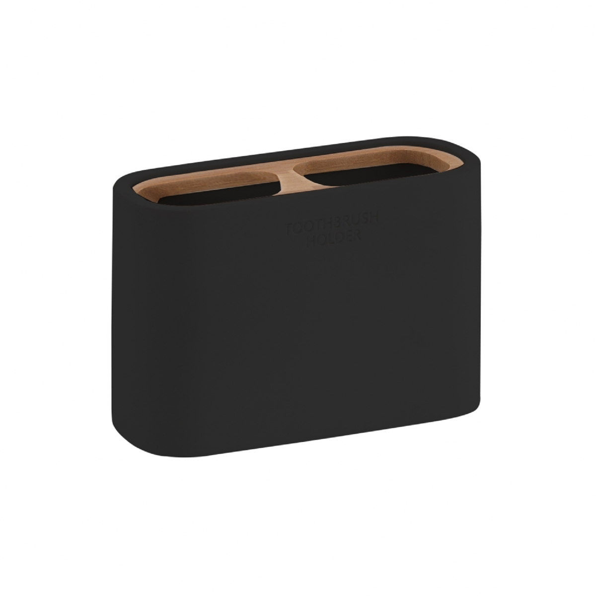 Fotos ambiente de Ninfea Set 2 Pz. (Dosificador + Portacepillos + Jabonera + Escobillero + Bandeja) Negro Mate [52244]