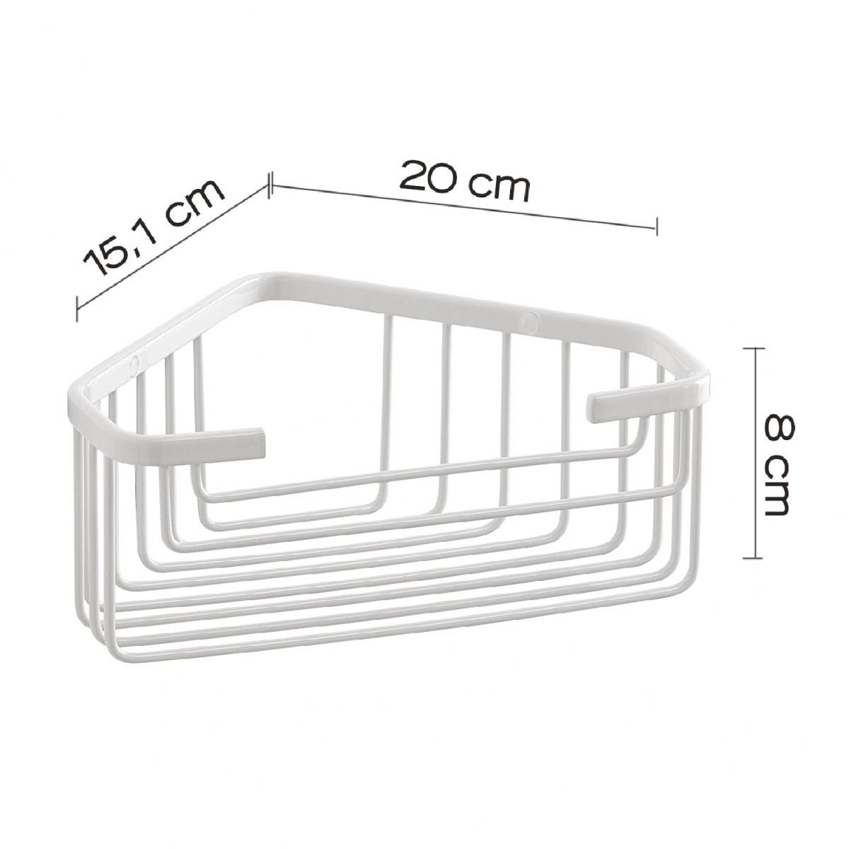 Detail des weißen Winkelschiebers