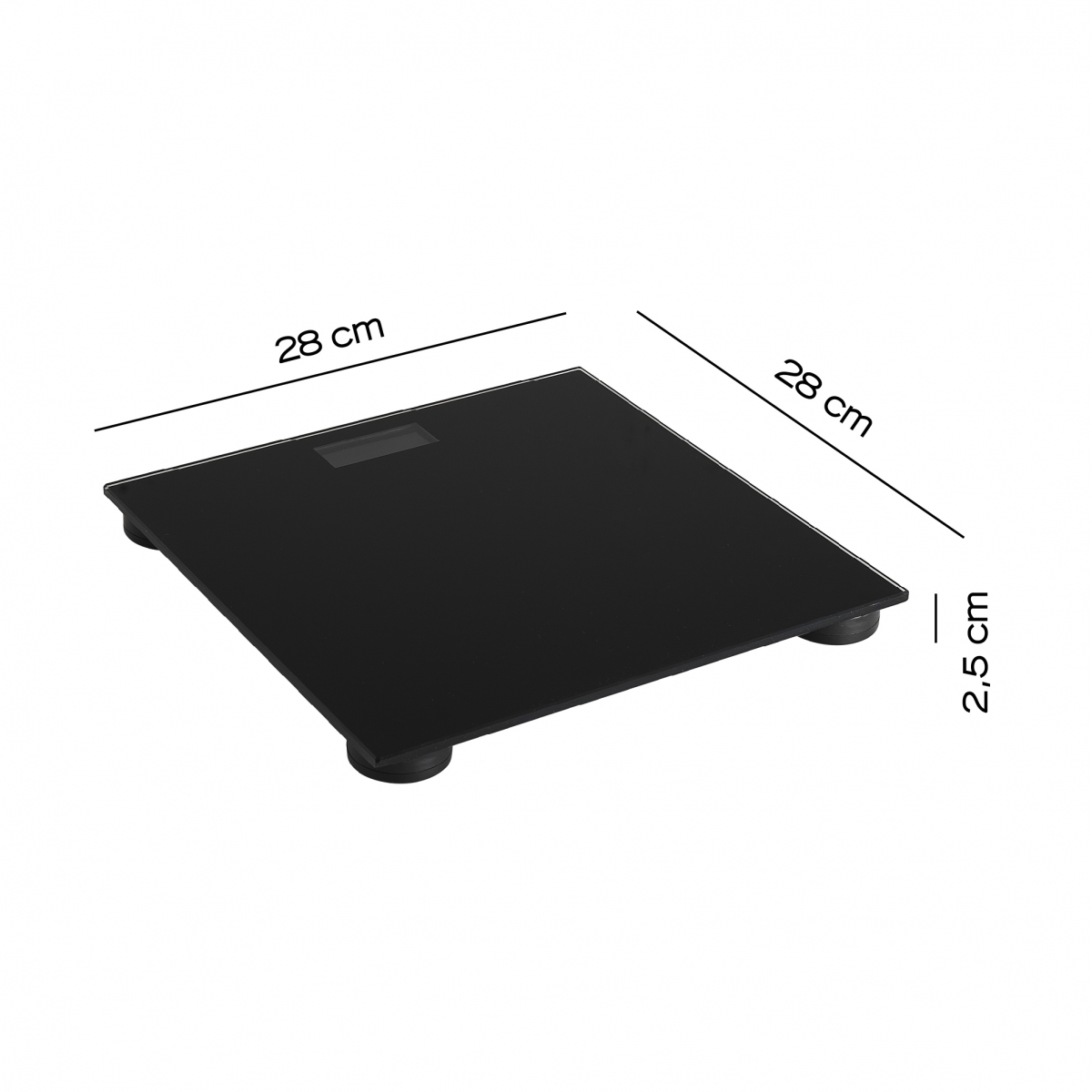 Imagen de Báscula Electrónica Crystal Negro