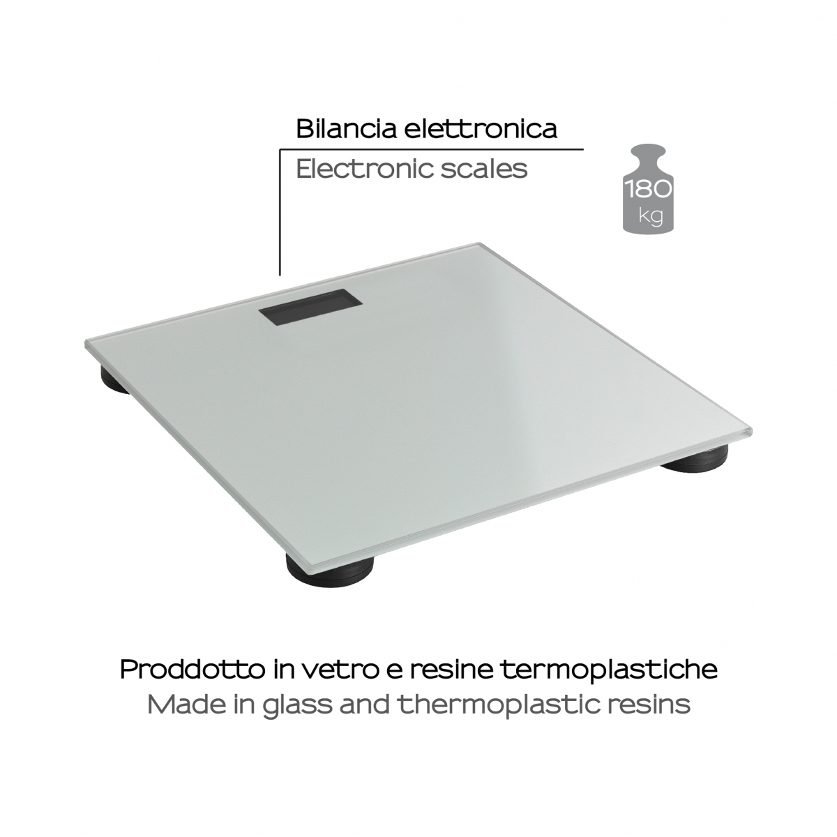 Foto da Balança Eletrônica Branca de Cristal