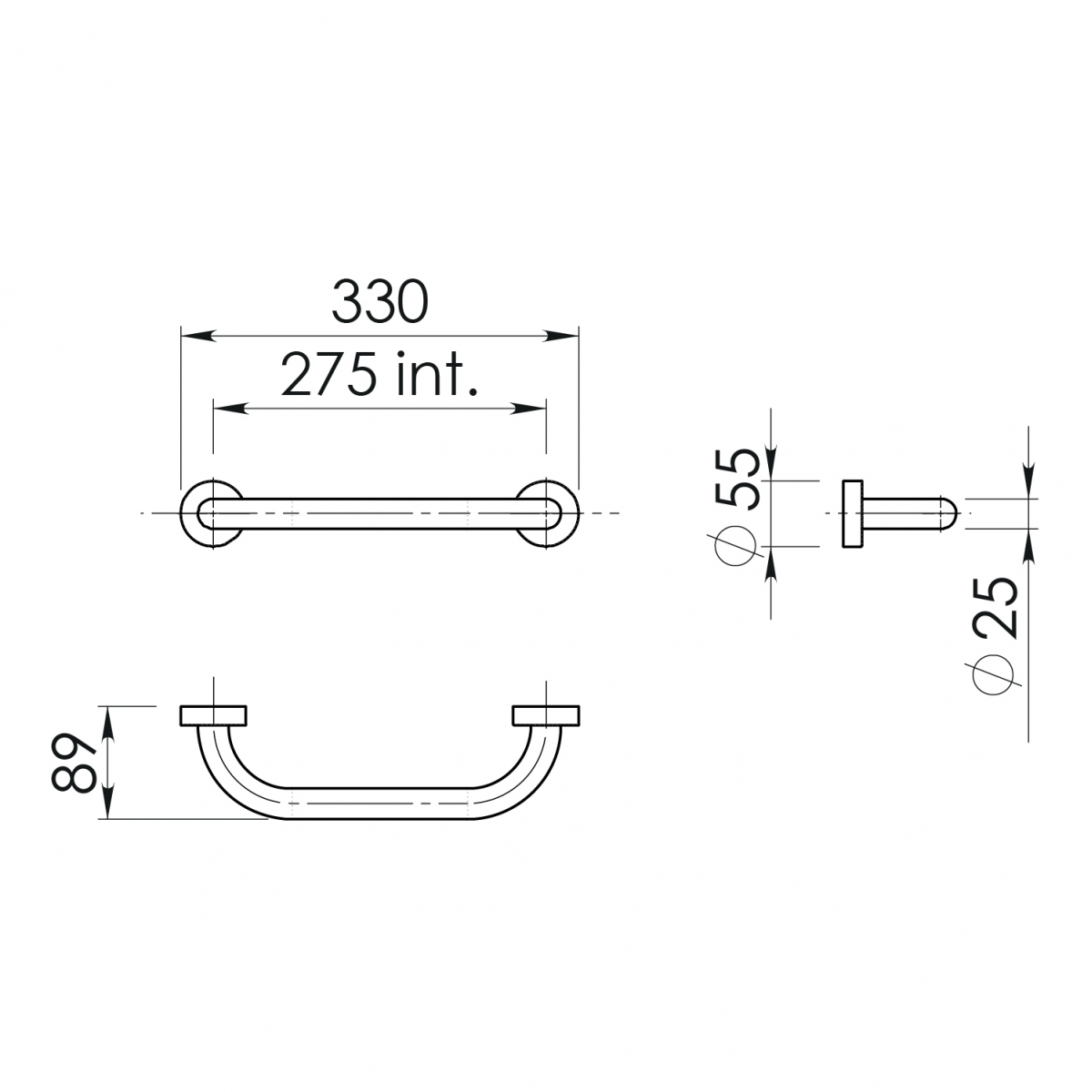 Foto von Asidero bis 30 cm mattschwarz