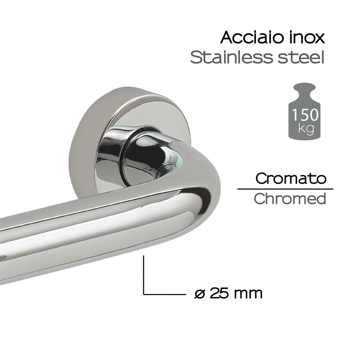 Up Handle 20 Cm Chrome