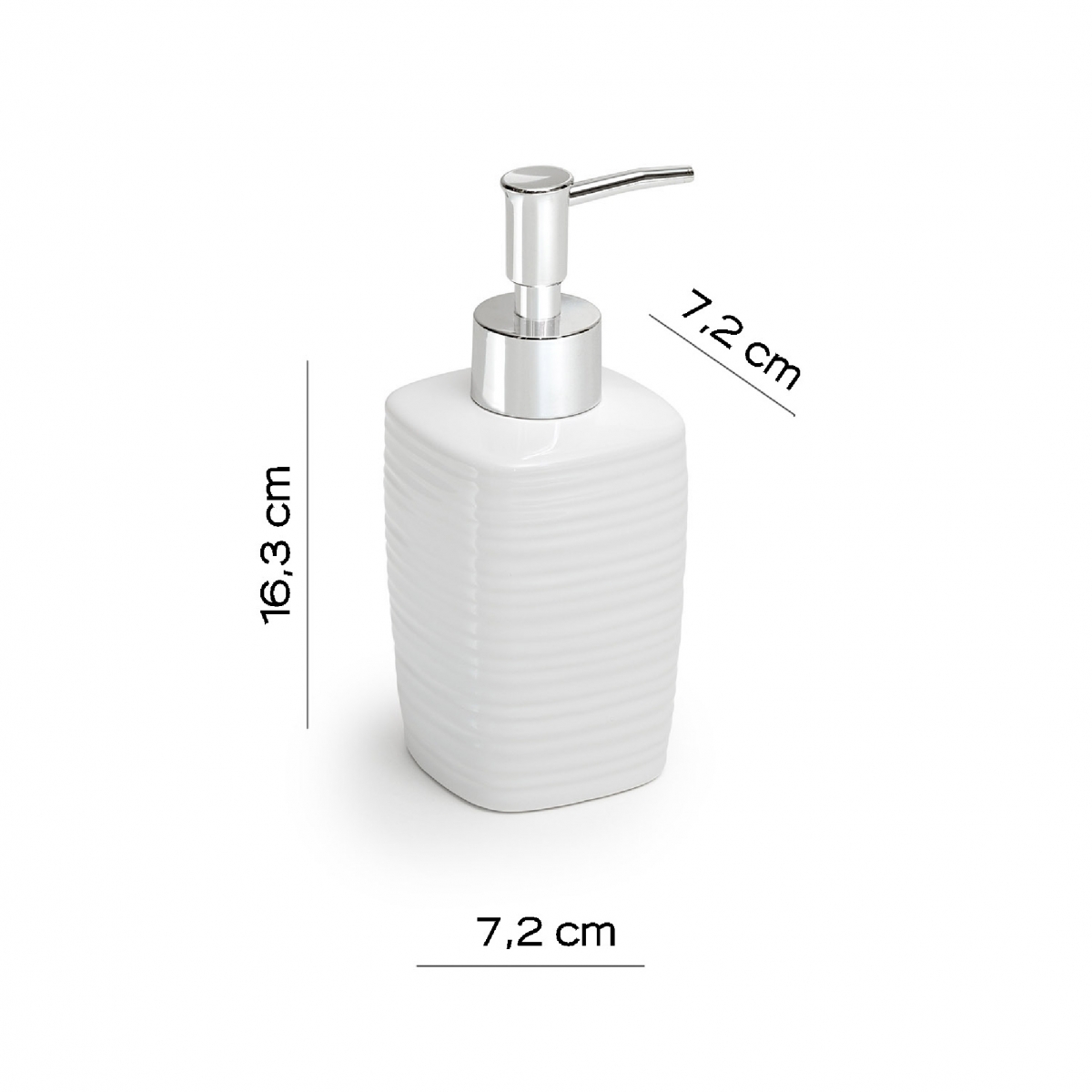 Kelly ambient photos Set 4 Pz. (Dispenser, Toothbrush holder, Soap dish, Toilet brush) White [52314]