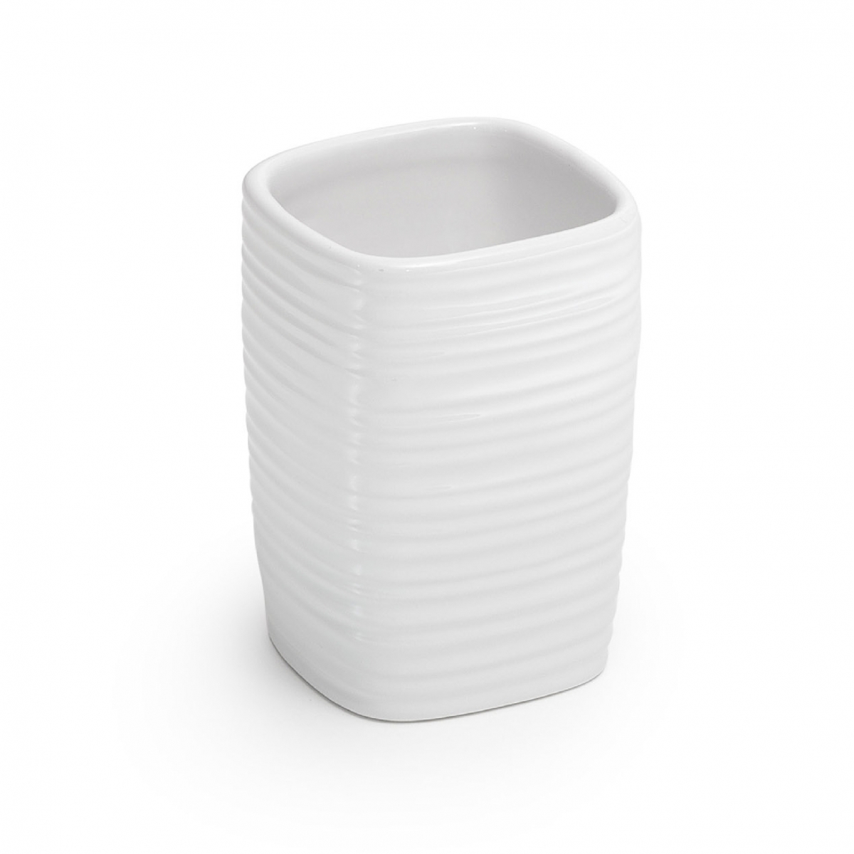 Kelly ambient photos Set 4 Pz. (Dispenser, Toothbrush holder, Soap dish, Toilet brush) White [52315]