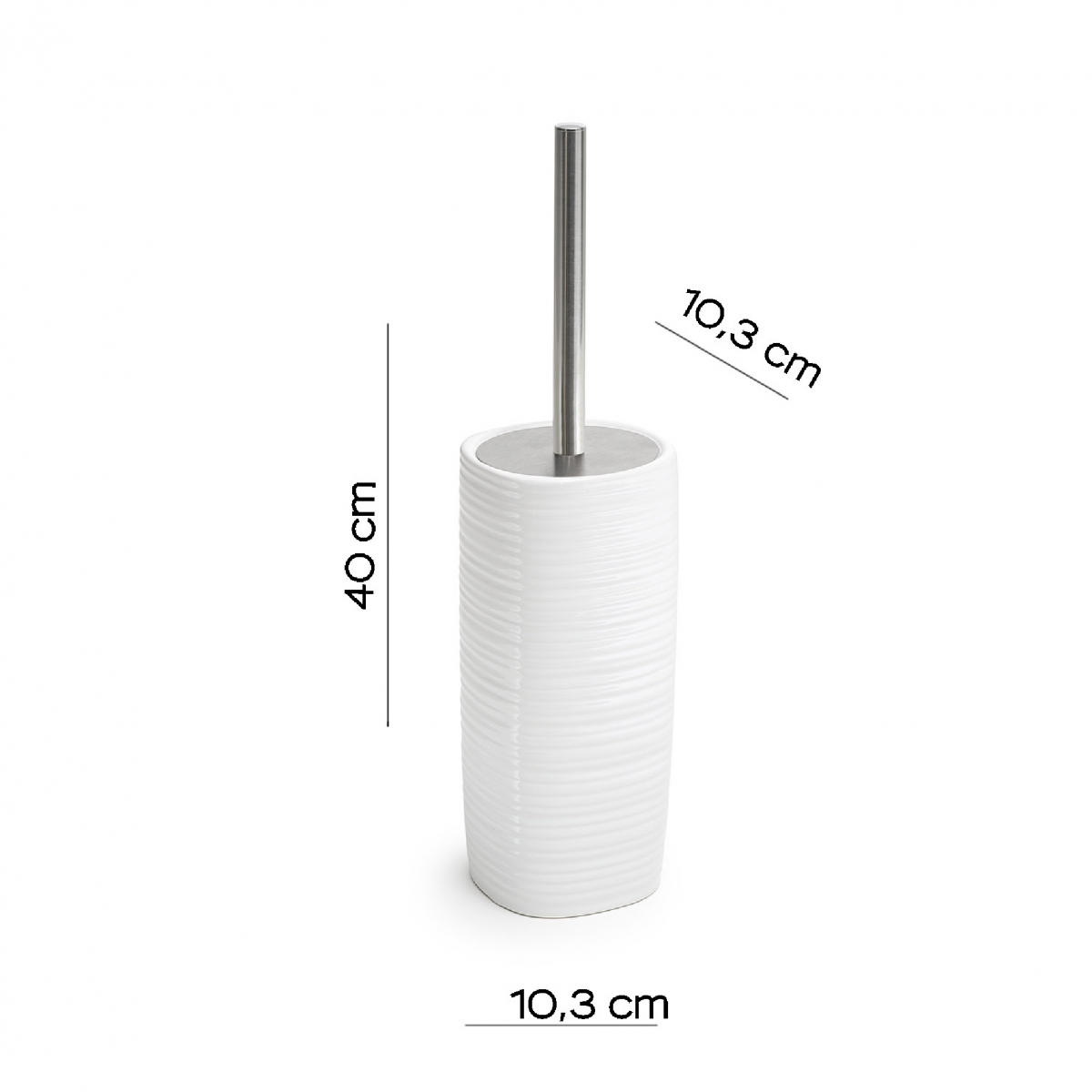 Détails sur Kelly Set 4 Pz. (Distributeur, Porte-brosse à dents, Porte-savon, Brosse de toilette) Blanc