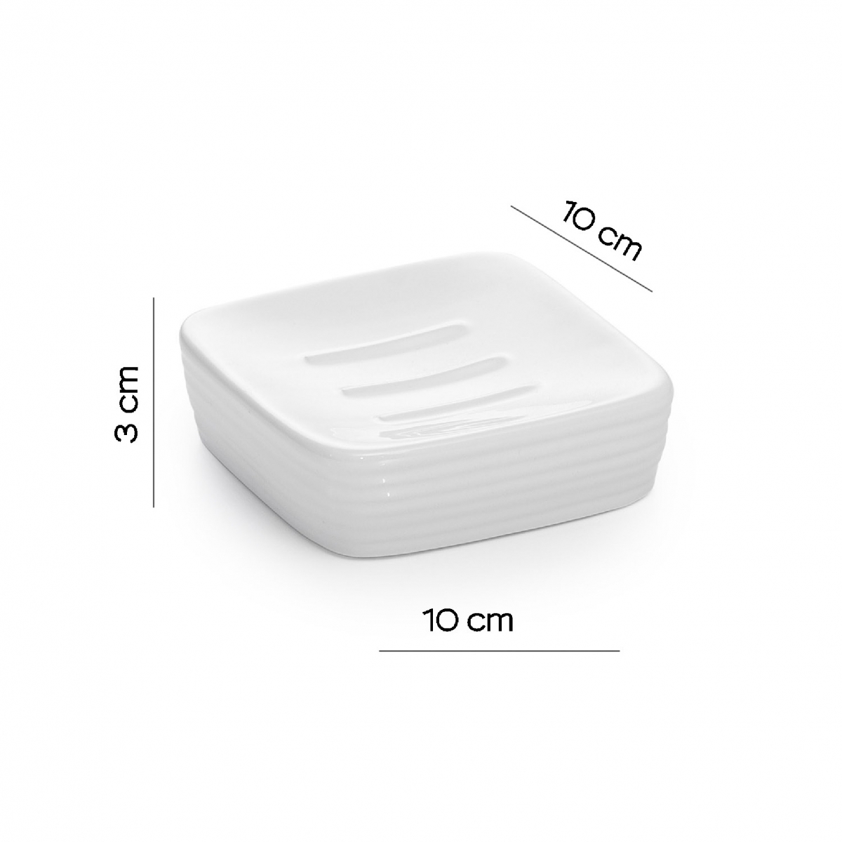 Kelly-Ambient-Fotos Set 4 Pz. (Spender, Zahnbürstenhalter, Seifenschale, Toilettenbürste) Weiß [52320]