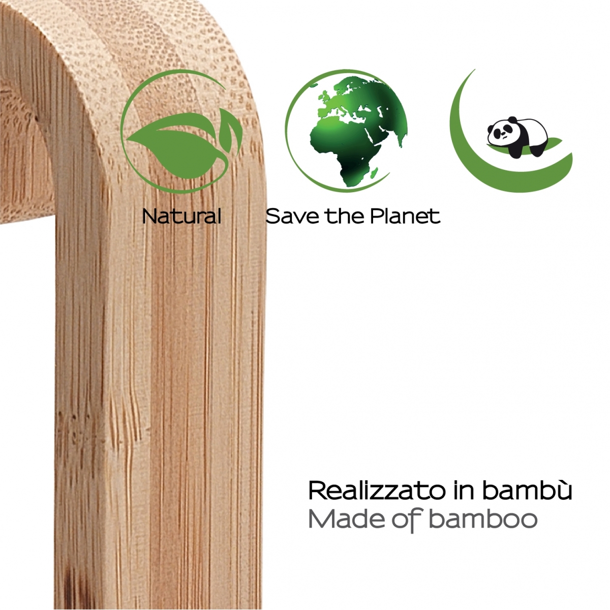 Merlino Set 4 Pz. Bambú