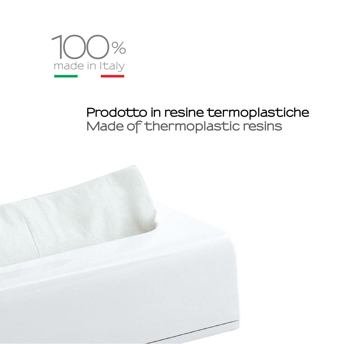 Detail of White Rectangular Scarf Holder