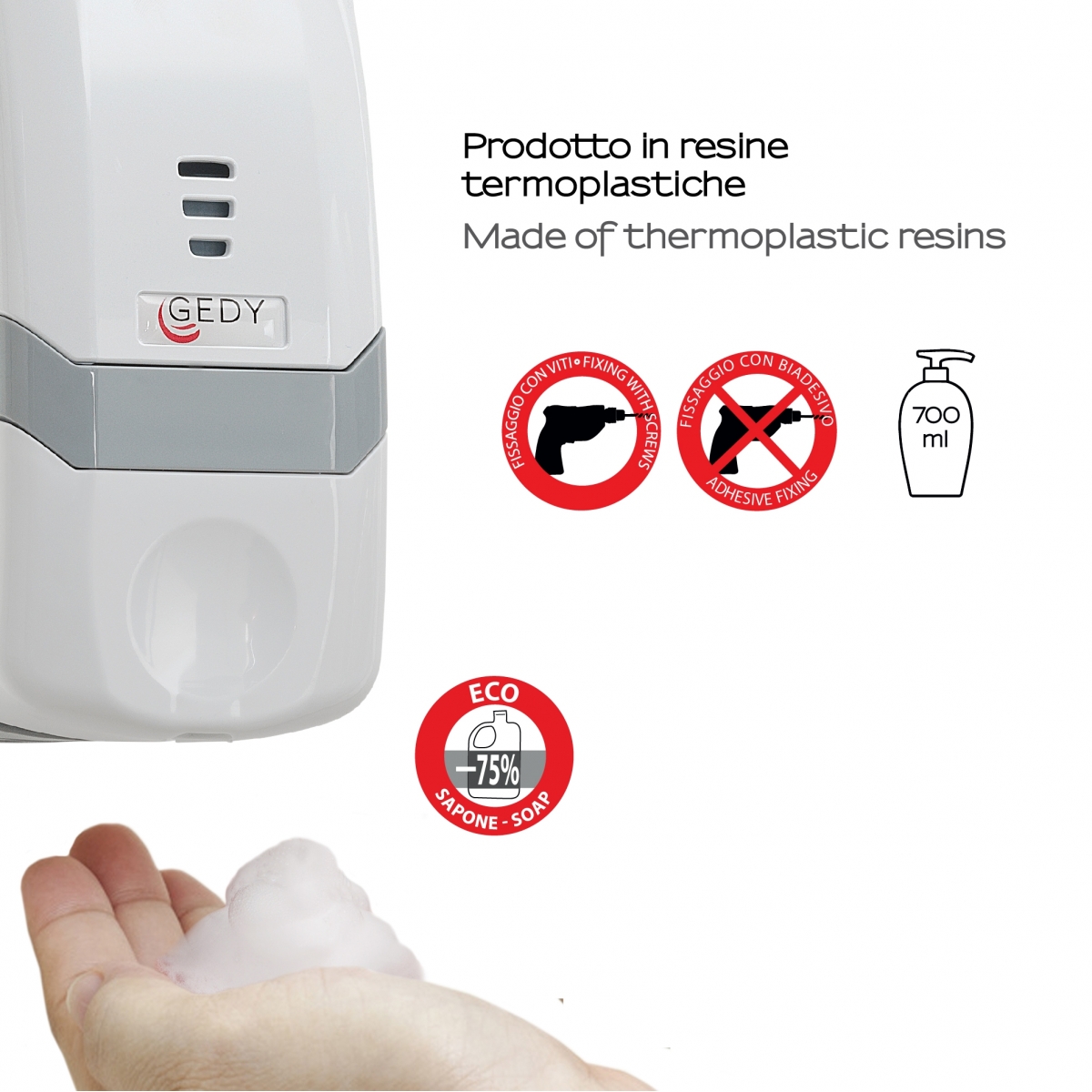 Foto de Shark Foam Soap Dispenser 700 ml branco