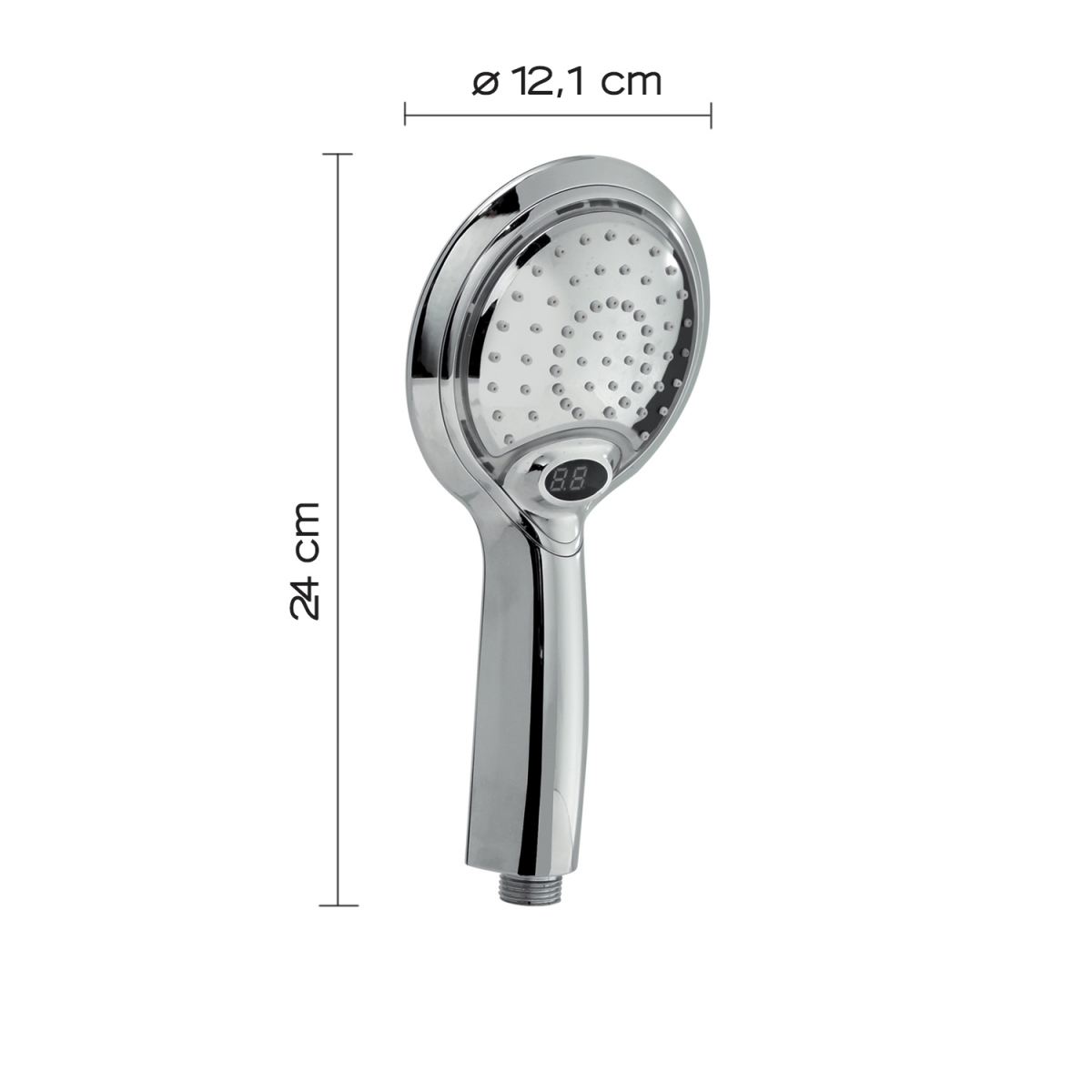 Detalle de Mango De Ducha 1 Jet Thermo Lighto 00 Cromo