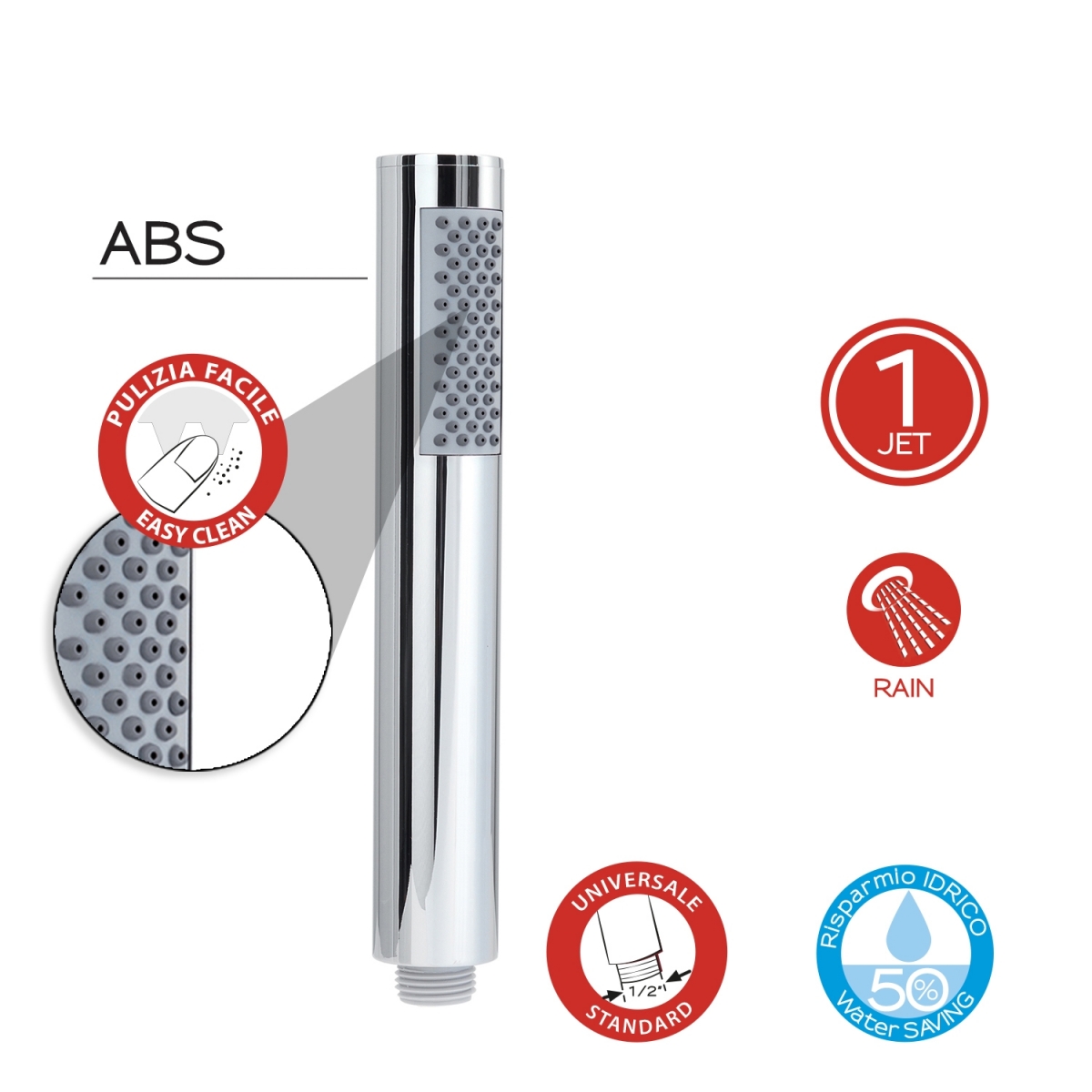 Ambient photos of Shower Handle 1 Jet Trendy 00 Chrome [52376]