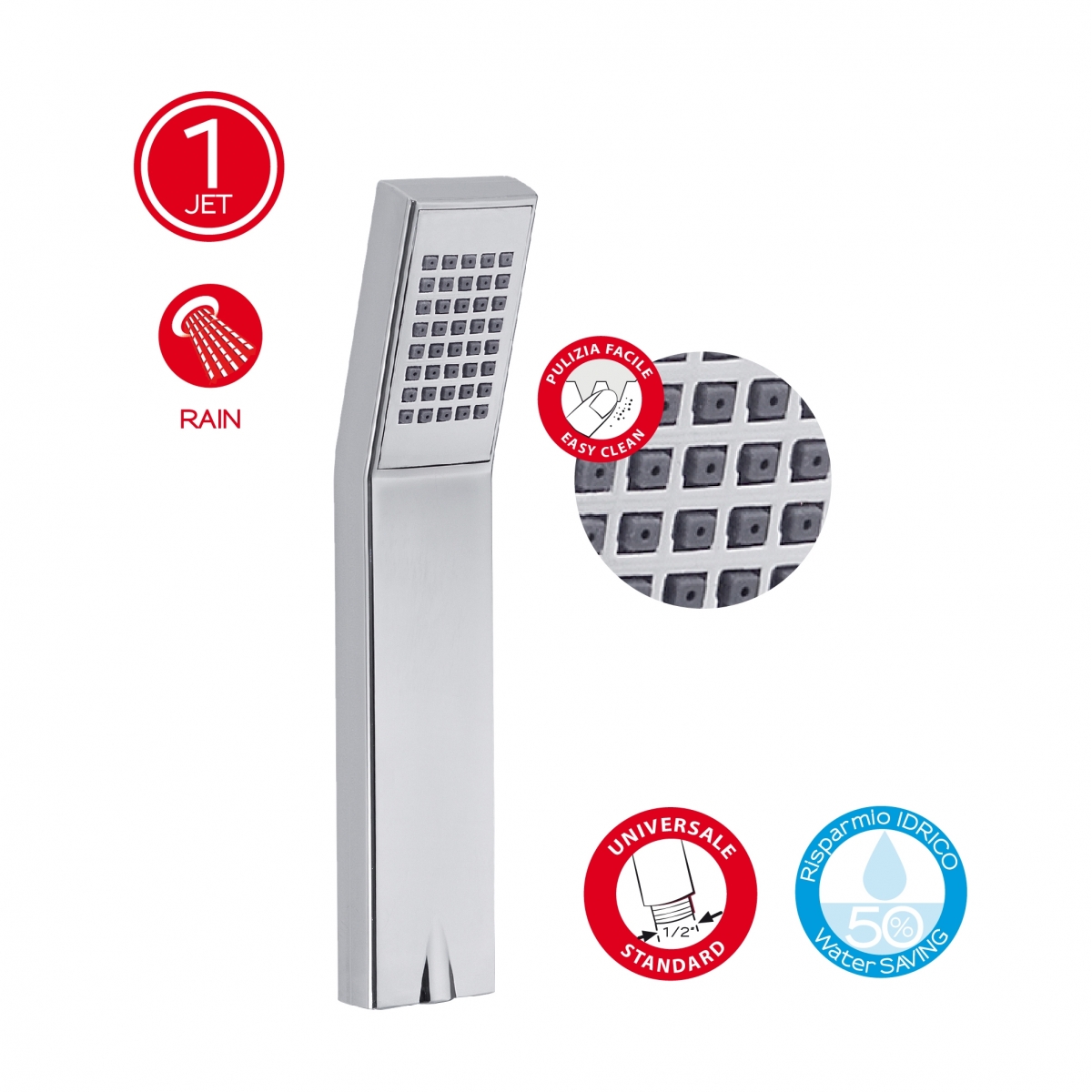 Duschhebel 1 Jet Trendy 02 Chrome