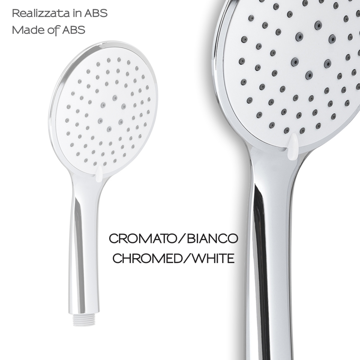 Ambient photos of Shower Handle 3 Jets Tech 01 Chrome-White [52387]