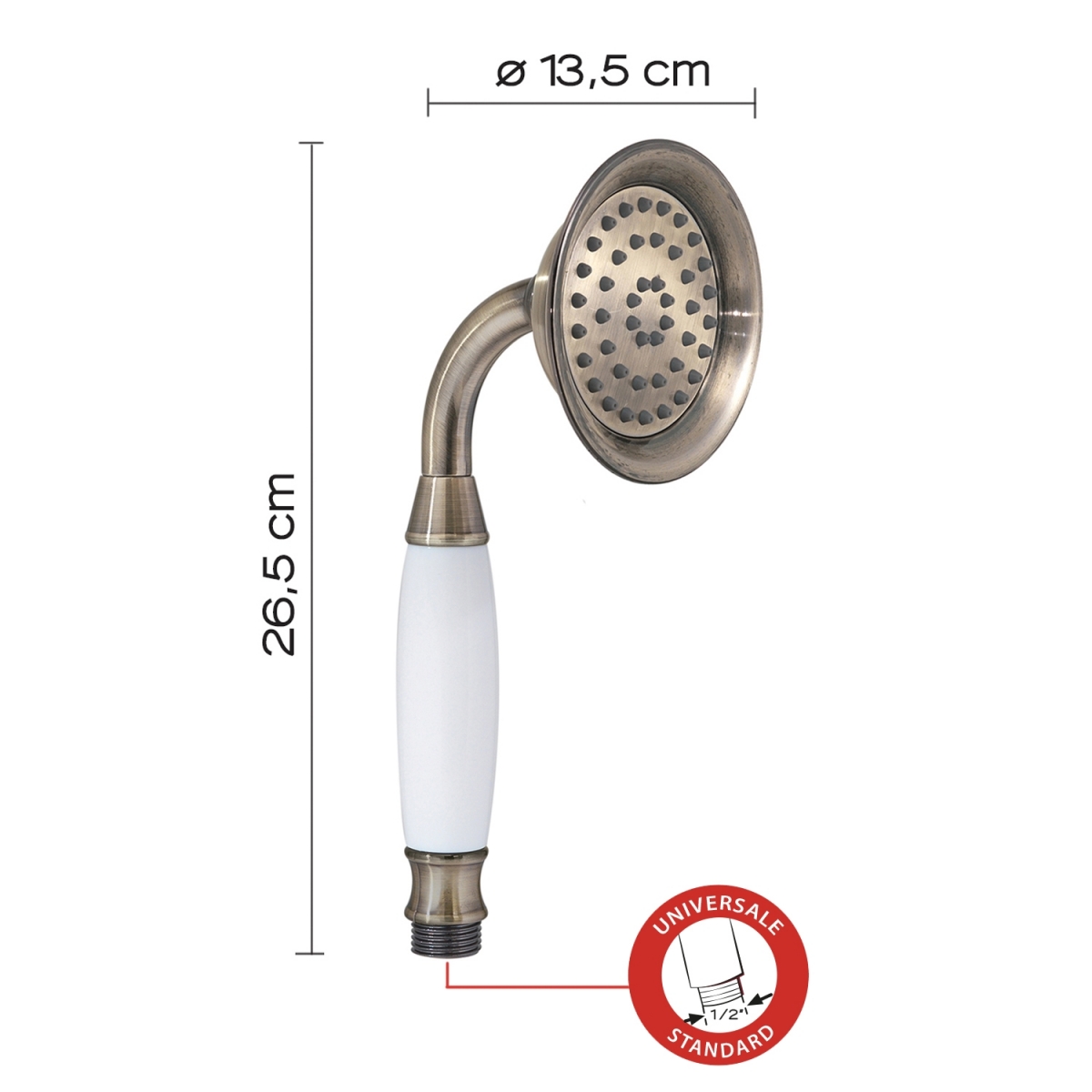Shower Handle 1 Jet Liberty 01 Bronze