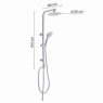 Foto de Columna De Ducha Regulable Columna De Ducha Regulable Easy 01  Cromo-Blanco