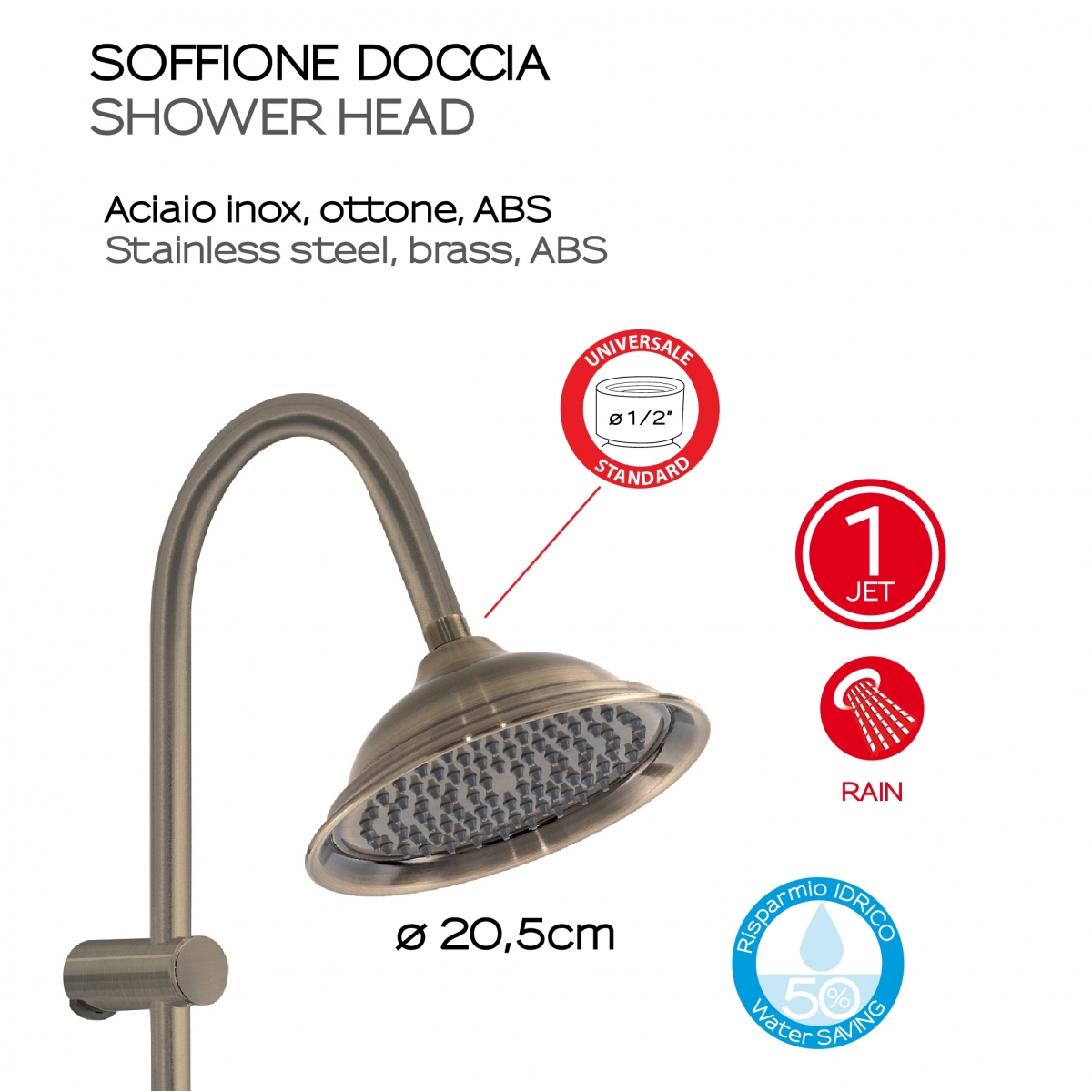 Ambient photos of Adjustable Shower Column Liberty 01 Adjustable Shower Column Bronze [52408]