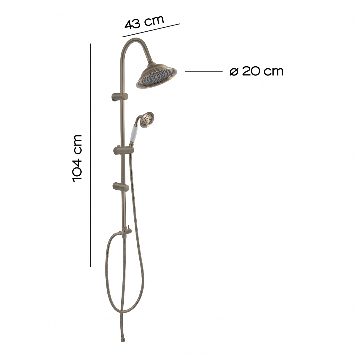 Fotos ambiente de Columna De Ducha Regulable Columna De Ducha Regulable Liberty 01 Bronce [52411]