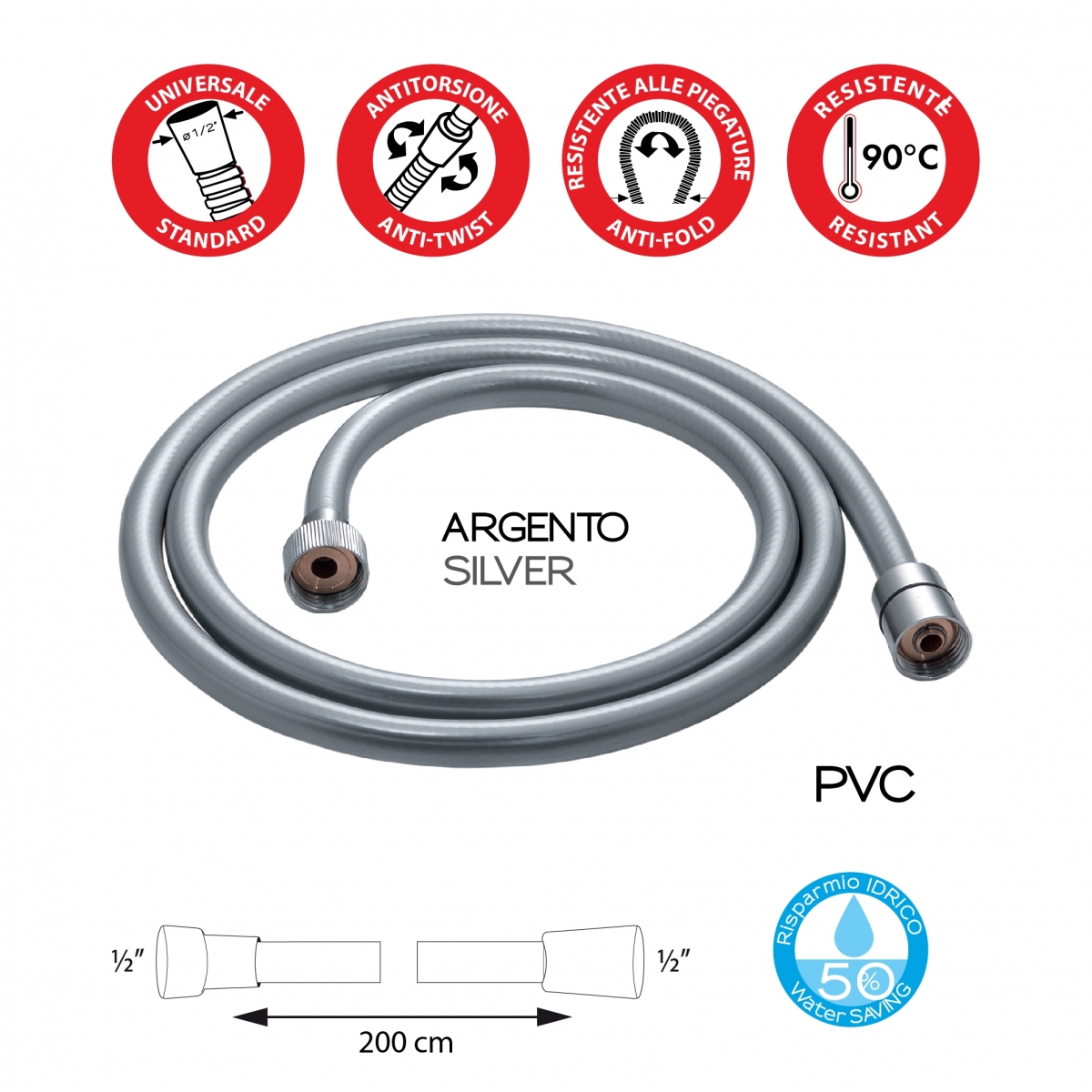 Foto von Flexo Pvc 200 ml Silber 00 Silber