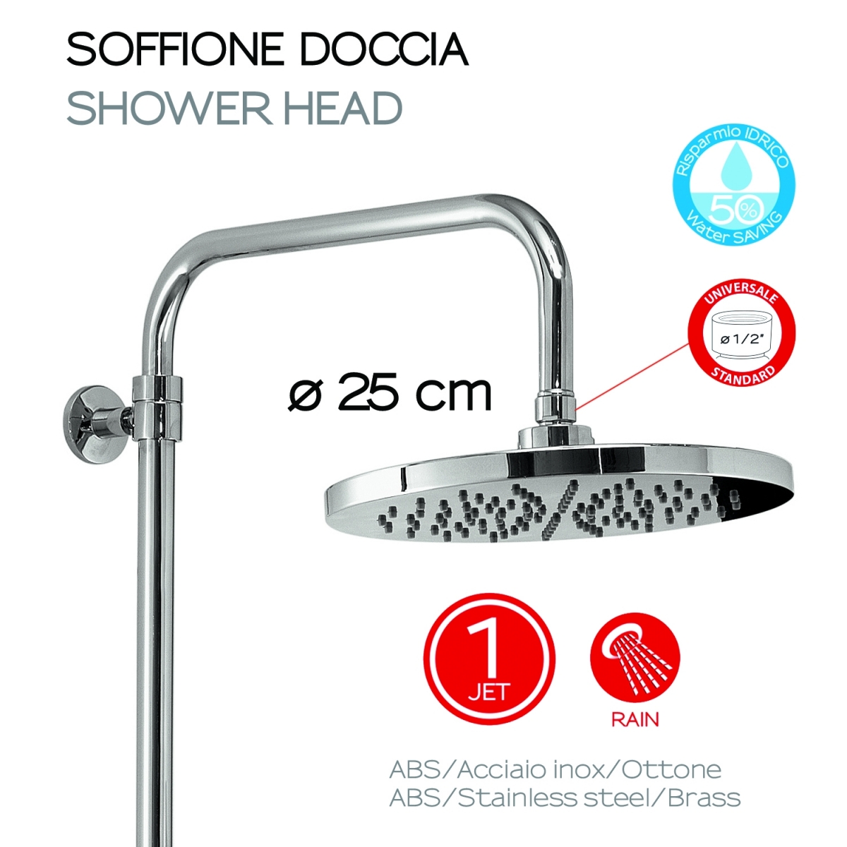 Ambient photos of Extendable Shower Column Star Mix 00 Chrome Extendable Shower Column [52428]