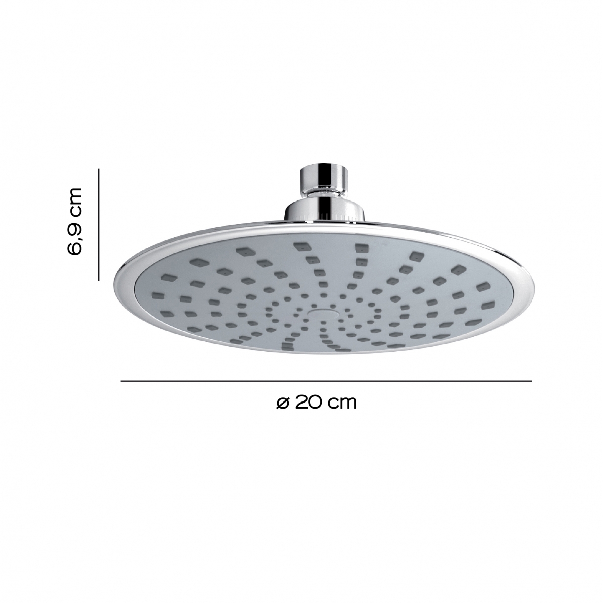 Foto de Rociador De Ducha 1 Jet Plus 02 Cromo