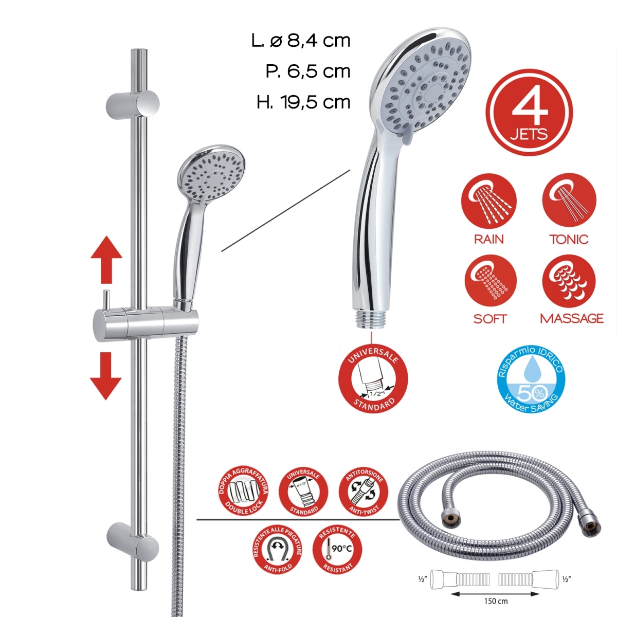 Fotos ambiente de Easy 06 Chrome Shower set [52445]