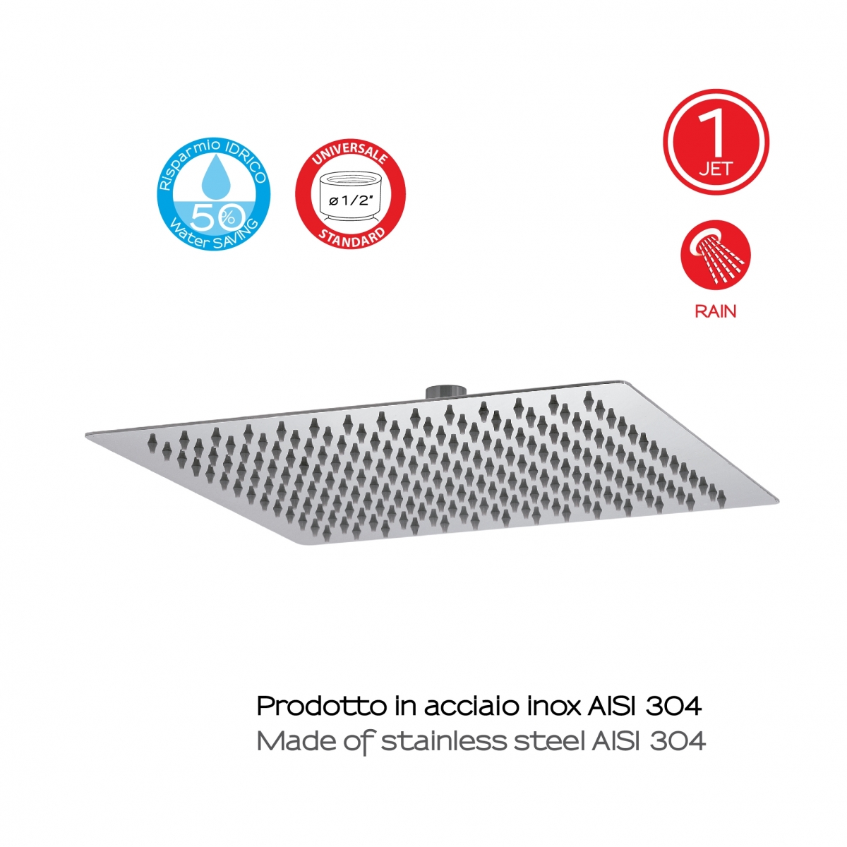 Pulverizador de chuveiro 1 Jet Tech 05 Chrome