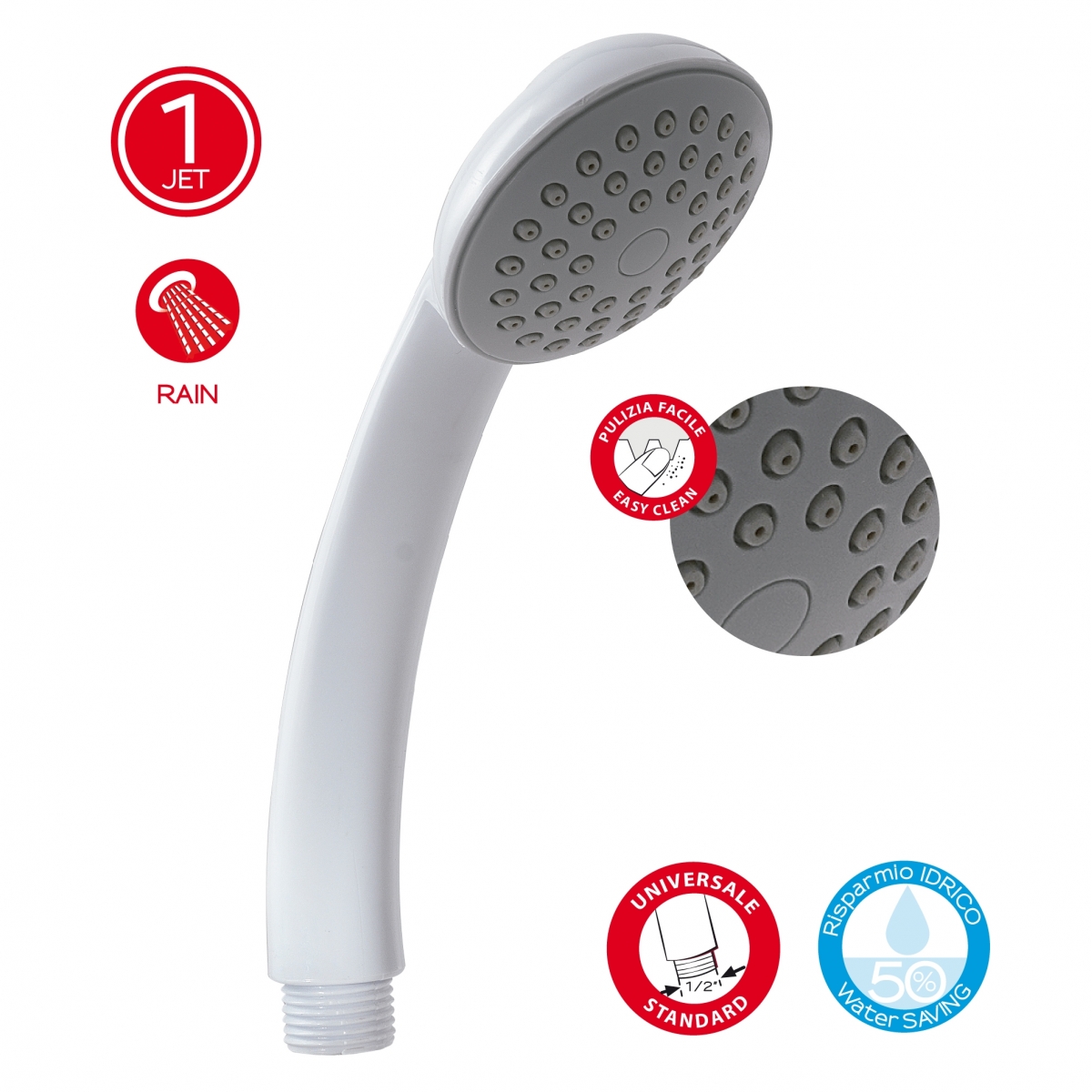 Photo of Shower Handle 1 Jet Basic 00 White