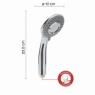 Umgebungsfotos von Shower Handle 3 Jets Top 03 Tonic Chrome [52468]