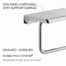 Photos ambiantes de Porte-papier toilette avec plateau de support Chrome [52475]