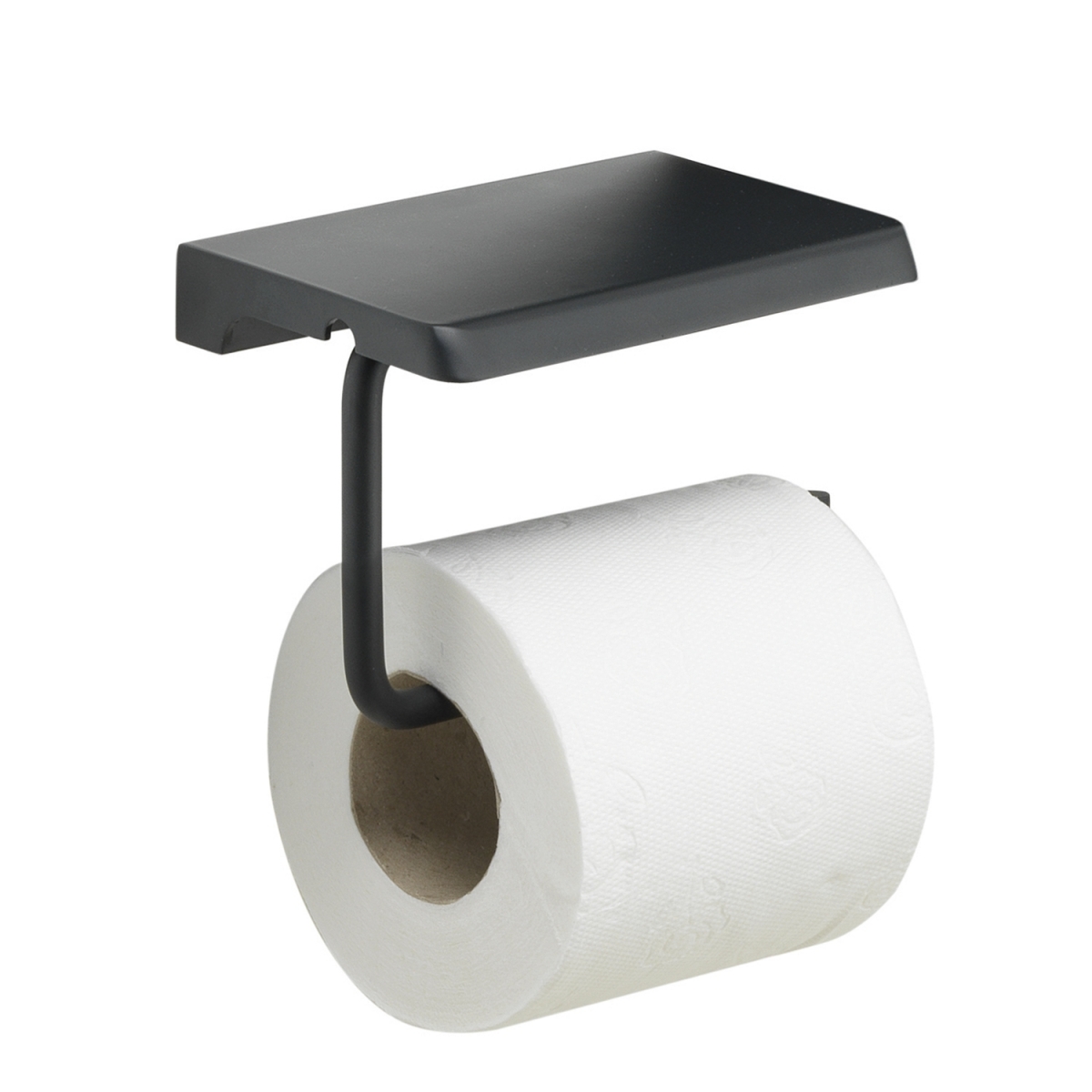 Bild des Rollenhalters mit Stützträger in mattschwarzem Ton