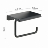 Ambient photos of Roll Holder With Matte Black Support Tray