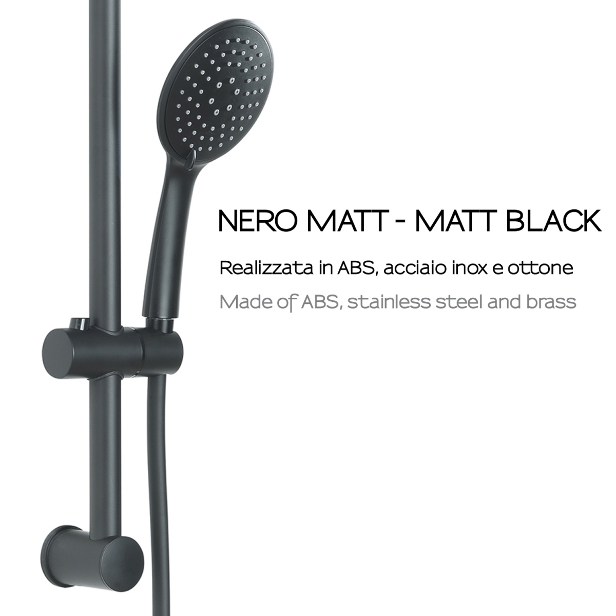 Foto de Tech 13 Matte Black Shower set