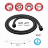 Detalle de Flexo Pvc 200 Cm Black 01 Negro Mate